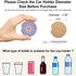 Car Coasters for Drinks, 10 Pack Absorbent Ceramic Coasters with Finger Notch for Easy Removal, Cute Car Accessories.