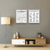 Symbols and Stain Removal Laundry Sign Canvas Art, Black White Painting for Laundry Room Decor 16x20 Inch