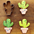 Cactus Cookie Cutter - 4" Succulent Design Made in USA by Ann Clark