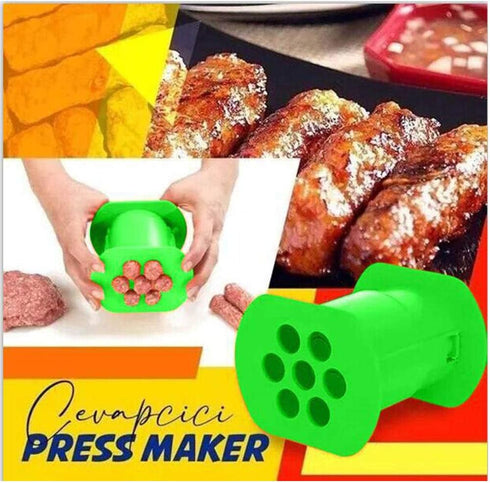 NIWWIN Cevapcicit Manual Sausage Maker Hot Dog Maker Non Sticky Barbecue Grilling Party Molds for Easily Making