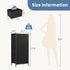 4 Closet DUMOS Nightstand with Drawers Bedside Table with Removable Fabric Bins Sturdy Steel Frame Wood Top Organizer