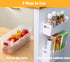 2 Pack Adhesive Cabinet Organizer Storage, Over Cabinet Door Space Saver for Kitchen, Bathroom, Office