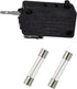 Replacement Microwave Fuse (20 Amp 125 Volt) and Microswitch for GE Frigidaire Ovens, Compatible Parts