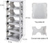 6-Tier Shoe Rack, Stackable Storage Organizer for Bedroom Entry, Adjustable Rack, Shoe Slots Shelf, Easy Tower Rack