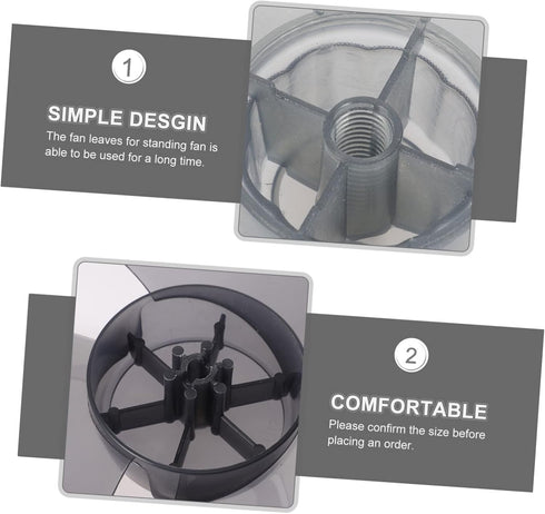 Yardwe Electric Fan Blade Fan Blade Replacement Parts Table Fan Blade Standing Fan Blade Table Fan Replacement Blades Pedestal Fan Blade Silent Fan Repair Parts Fall to The Ground Plastic by Yardwe
