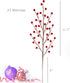 12 Larksilk Red Holly Berry Stem Picks Artificial Christmas Decorative Branches for Wreaths, Vases & Holiday Decor