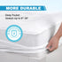 Twin Mattress Pad Cover with Stretches to 18” Deep Pocket, Fits Up to 8”-21” Cooling White Bed Topper, Down Alternative