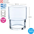 Toyo Sasaki Glass Tumbler, HS Stack Tumbler - 6.8 fl oz (200 ml), Set of 6, Made in Japan
