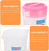 Large Plastic Pitcher with Lid - 2400ml Juice Pot Kettle with Scale, Spill Proof Cold Water Jug for Drinks