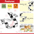 KAISHANE 3D Christmas Cookie Cutter Set - 8 Piece Holiday Biscuit Cutters - Snowman, Christmas Tree, Reindeer, Sled