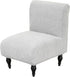 Armless Accent Chair Cover Stretch Leaf Jacquard Chair Covers for Living Room