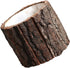 Wooden Flowers Rustic Flower Pot, Wood Bark Planter Container for Indoor Outdoor Succulent Bonsai Pots