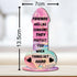 5.8in 2.8in) Friends Are Like Condoms (Multi-Coloured Marble Effect, Mdf Wood Small x - Birthday Gift for Female