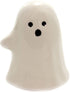 Fine Ceramic Cute Halloween Casper Costume Salt & Pepper Shakers Set with Pumpkin Wagon, 3-1/4" H