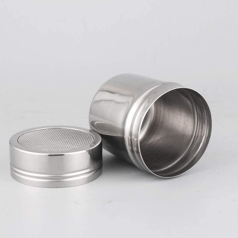 ZUIHUI ect(1 Pack) Powder Sugar Shaker Duster with Lid, Fine Mesh Shaker Powder Cans for baking soda Cocoa Cornstarch