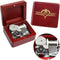 Sinzyo Music Box Vintage Musical Box Gift for Birthday, Valentine's Day, Christmas Day (Wine Red Box)