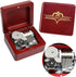 Sinzyo Music Box Vintage Musical Box Gift for Birthday, Valentine's Day, Christmas Day (Wine Red Box)