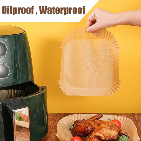 7.5 Inch Air Fryer Parchment Paper Liners, 150 Pcs Non-stick Disposable Liners for 2-5 QT Frying, Baking