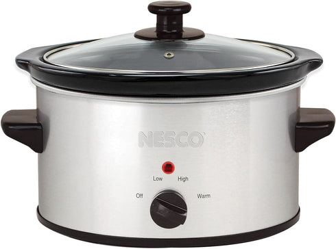 Nesco SC-150-47 Qt. Oval Analog Silver slow cooker, 1.5 Quart by Nesco