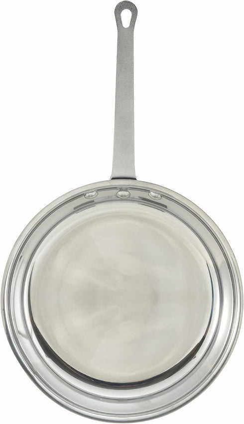 Winware 7 Inch Aluminum Fry Pan in Mirror Finish