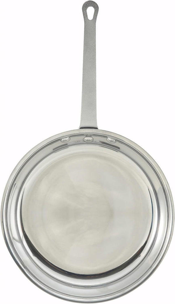 Winware 7 Inch Aluminum Fry Pan in Mirror Finish