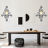 2 OYEFLY Pcs Metal Wall Candle Sconces,Black Elegant Swirling Wall Decorations (Black)