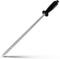 Professional Carbon Steel Black Knife Sharpening Steel, 12 Inch