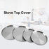 Dioche Electric Stove Covers, 4Pcs/Set Stainless Steel Kitchen Stove Top Protectors for Cooking