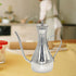 11oz/350ml Stainless Steel Oil Dispenser Bottle, Non Drip Leak Proof Pouring Pot for Olive Oil, Vinegar, Soy Sauce