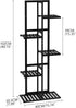 5 6 Laiensia Tier Bamboo Plant Stand Rack Potted Multiple Flower Pot Holder Shelf, Indoor&Outdoor Planter Display