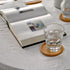 Natural Round Cork Coasters for Drinks, Absorbent Heat and Water Resistant Reusable Durable Saucers (4 PCS)
