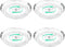 Clear Lazy Susan Organizer Turntable, 9.25 Inch 4 Pack 360 Rotating Spinning Makeup Organizer for Kitchen Storage