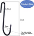 30 Pack 3 inch Heavy Duty S Hooks Black Pan Pot Holder Rack Hooks S Shaped Hanging Hooks Hangers for Kitchenware Spoons Pans Pots Utensils Clothes Bags Towels Plants by ESFUN