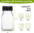 36pcs 4oz Moretoes Juice Bottles, Small Plastic Bottles with Caps, Reusable Clear Containers with Lids for Juicing