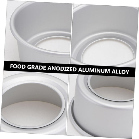 PRETYZOOM 3pcs 5 Nonstick Toaster Oven Pan Bread Tin Steaming Pan Anodized Aluminum Cake Pan Pudding Round Baking Cake Pan Layer Cake Pan Baking Pan 5 Inch Cake Pan Round Chiffon Bakeware by PRETYZOOM