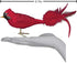 Old World Christmas Large Glass Blown Red Cardinal Ornament for Christmas Tree