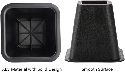 6 Pack 6 inch 2200 lbs, Large Bed Furniture Risers, Heavy Duty Couch Lift Risers for Sofa, Chair, Cabinet, Desk, High
