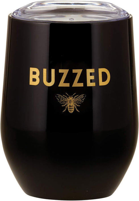 Santa Barbara Design Studio Sippin' Pretty Stainless Steel Insulated Wine Tumbler, 12-Ounce, Buzzed