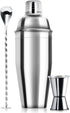 24oz Cocktail Shaker Bar Set - Professional Margarita Mixer Drink Shaker with Measuring Jigger & Mixing Spoon Set,