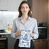 Hanamiya Na 3Pcs Exquisite Traditional Landscape Kitchen Towels, Koi Fish Floral Decorative Absorbent Microfiber Dish