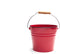 Nantucket Seafood Red Serving Pail Ice Bucket, 7.25 x 7.25 x 6 inches
