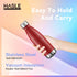 HASLE OUTFITTERS 17oz Stainless Steel Water Bottles - Bulk Vacuum Insulated, Double Walled, Red, 4 Packs