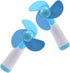 Ogrmar Mini Handheld Fan Personal Fan Battery Soft Foam Blades Powered for Home and Travel 2PC Blue (2) by Ogrmar