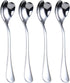 Heart Shaped Spoons Set of 4, 18/10 Stainless Steel Dessert and Ice Cream Spoons, 6.7 inches