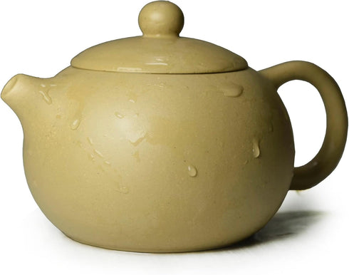 Clay Teapot 6.8oz/200ml, Handmade Chinese Yixing Zisha Purple Sand Small Xishi Tea Pot for Kungfu Tea