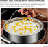 Luxshiny Rice Cooker Steamer Basket with Handle, Stainless Steel for Steaming Food, Meat, Fish, Rice, Veggies