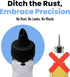 The Pure Pour Liquor Bottle Pourers - Leak-Proof Pour Spouts with Dust Caps, 2 Pack