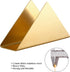 Gold Stainless Steel Napkin Holder, Modern Triangle Cocktail Napkin Dispenser Organizer for Kitchen Countertops and