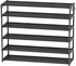6 39Pairs, 2 Closet LUKYTOWER Extra Long Shoe Rack Tier Shoe Storage Organizer with Hooks, Wide Stackable Shoe