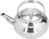 Stainless Steel Teapot, 5.5inch Coffee Pot with Tea Strainer for Home Restaurant